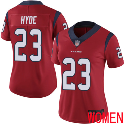 Houston Texans Limited Red Women Carlos Hyde Alternate Jersey NFL Football 23 Vapor Untouchable